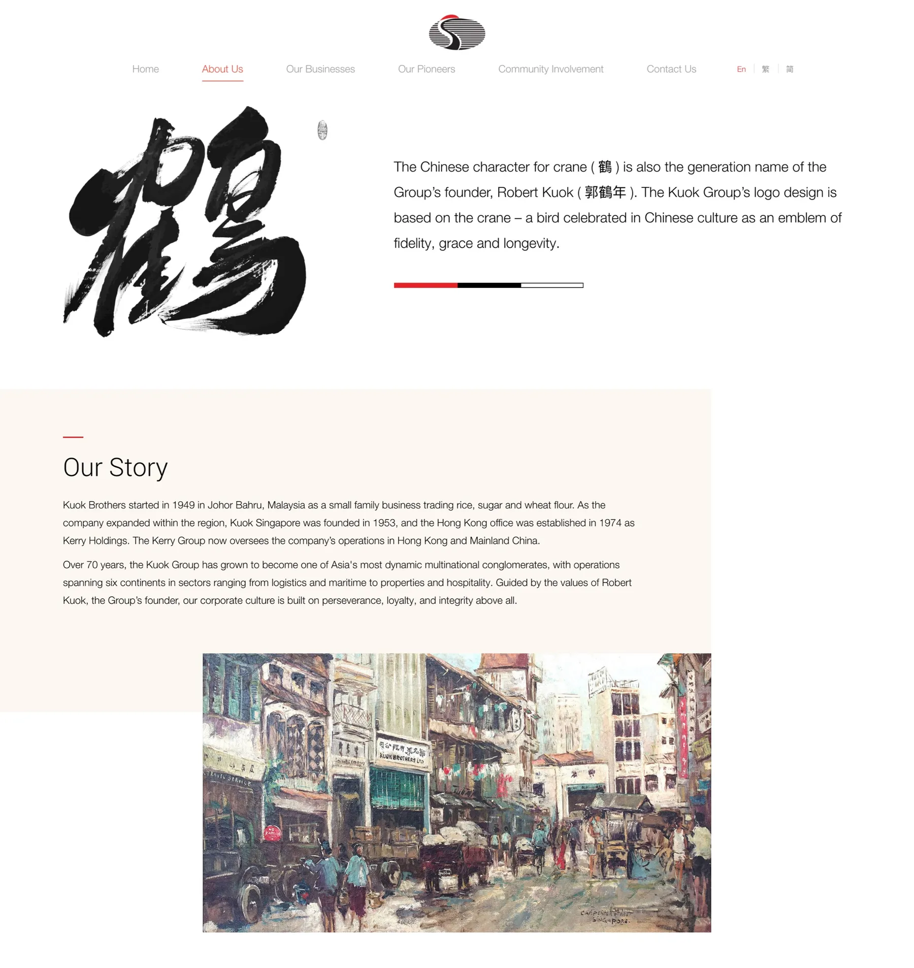 Kuok Group Website About Us Page