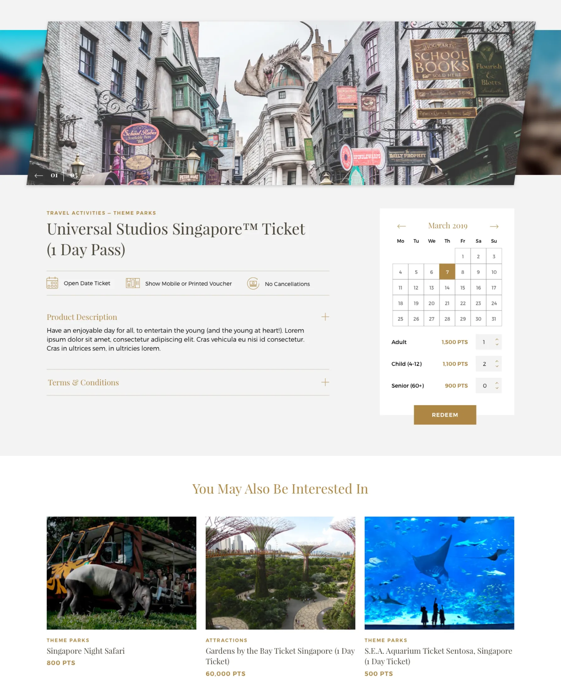 Golden Circle Experience Detail Page